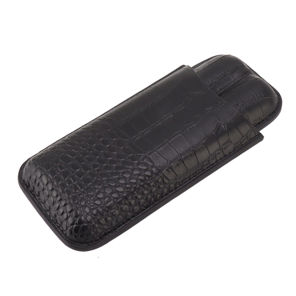 Portable Cigar Bag 2 Holder Leather Humidor Box Storage Case for Protection and Moisturizing
