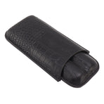 Portable Cigar Bag 2 Holder Leather Humidor Box Storage Case for Protection and Moisturizing