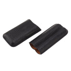 Portable Cigar Bag 2 Holder Leather Humidor Box Storage Case for Protection and Moisturizing