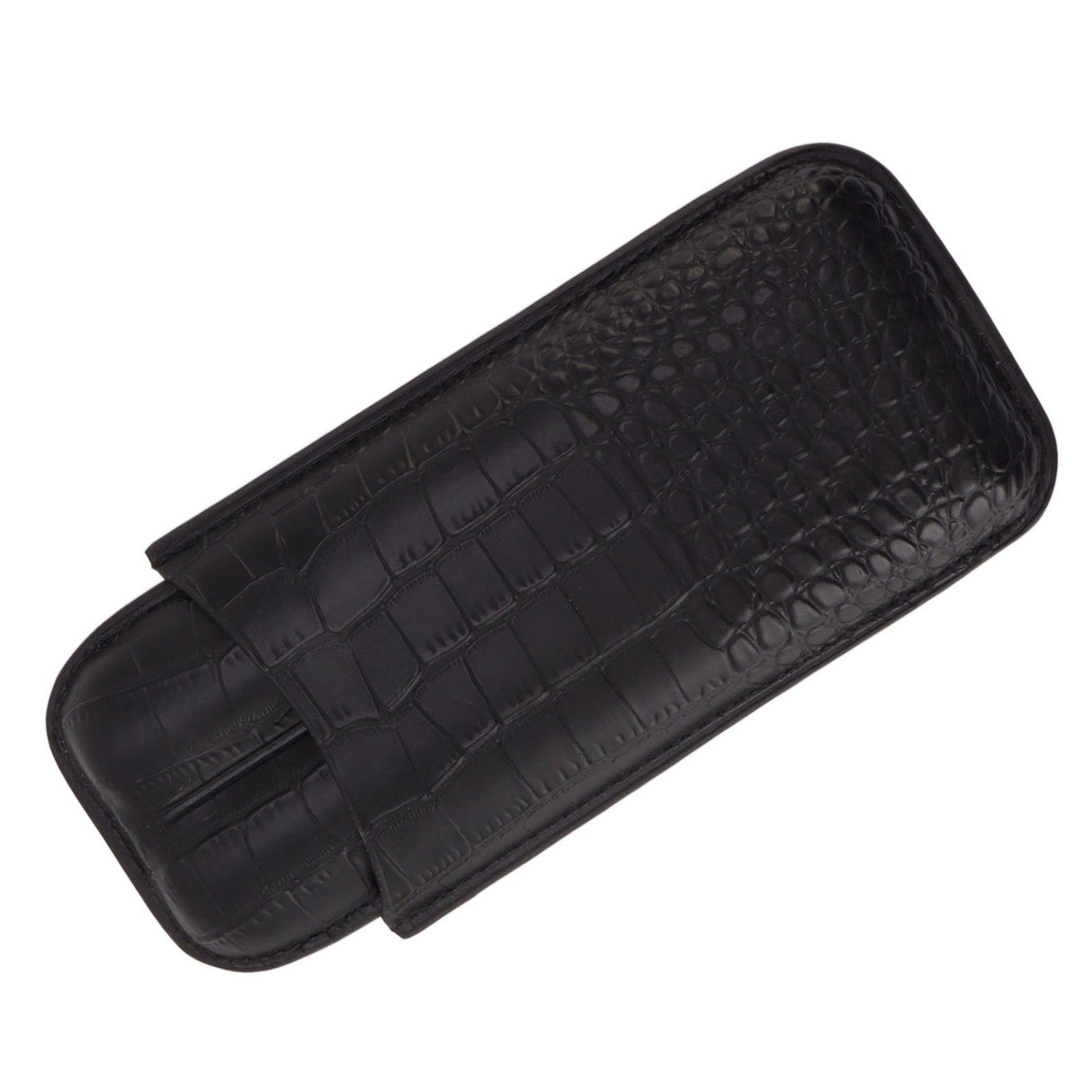 Portable Cigar Bag 2 Holder Leather Humidor Box Storage Case for Protection and Moisturizing