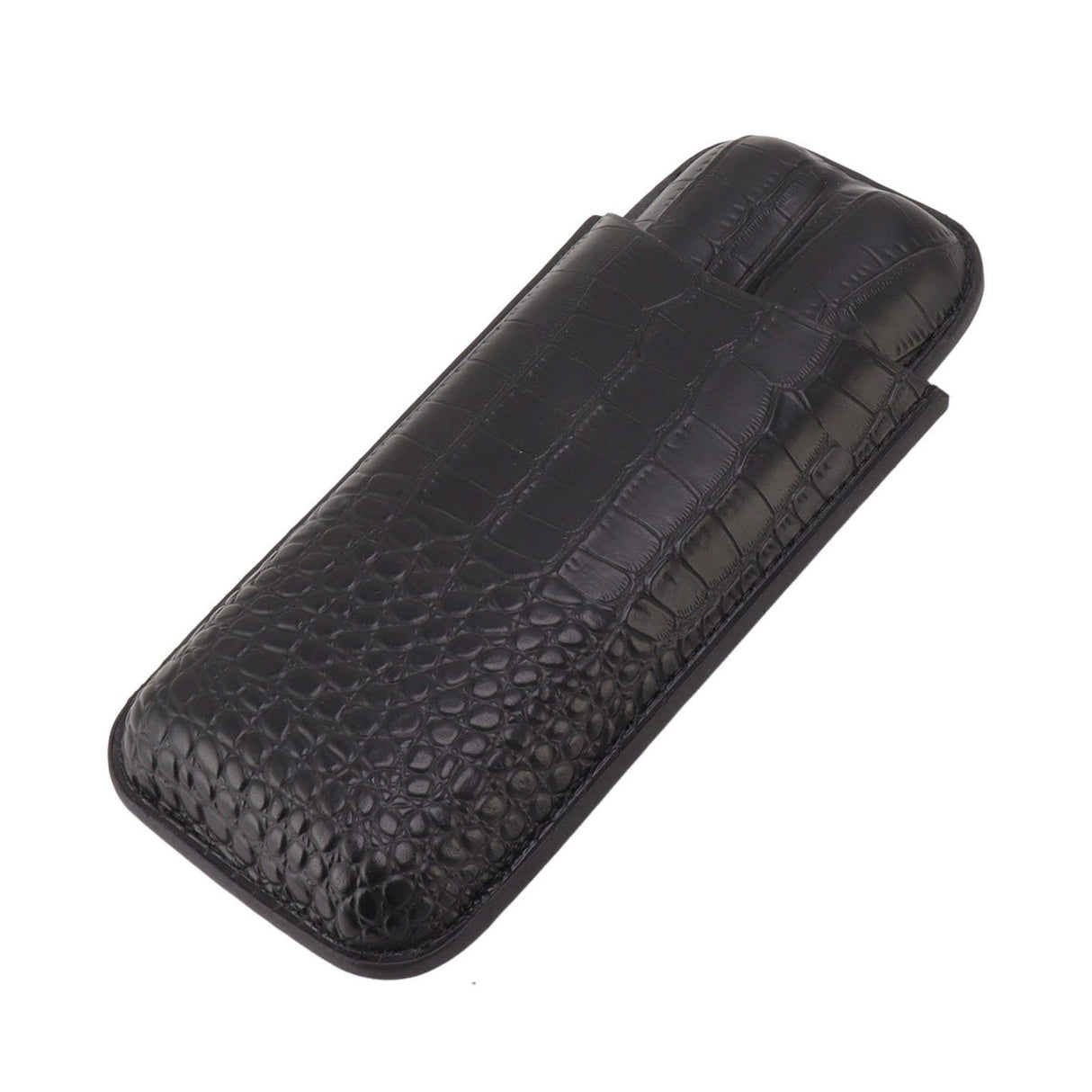 Portable Cigar Bag 2 Holder Leather Humidor Box Storage Case for Protection and Moisturizing