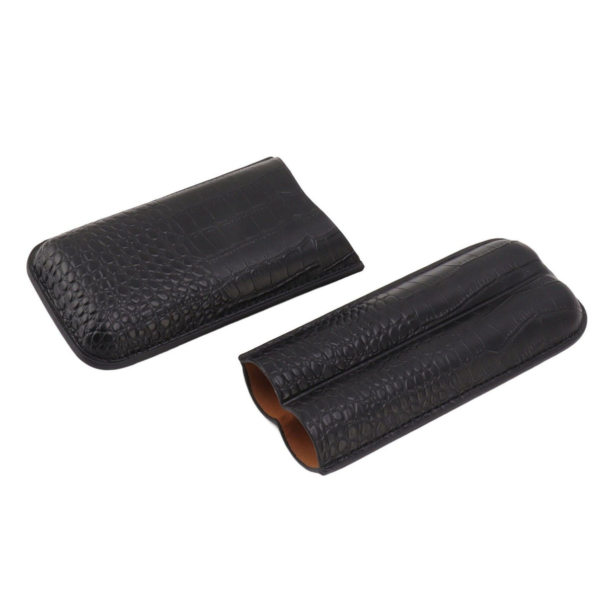 Portable Cigar Bag 2 Holder Leather Humidor Box Storage Case for Protection and Moisturizing