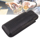 Portable Cigar Bag 2 Holder Leather Humidor Box Storage Case for Protection and Moisturizing