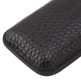 Portable Cigar Bag 2 Holder Leather Humidor Box Storage Case for Protection and Moisturizing
