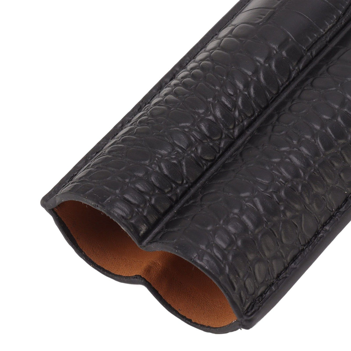 Portable Cigar Bag 2 Holder Leather Humidor Box Storage Case for Protection and Moisturizing
