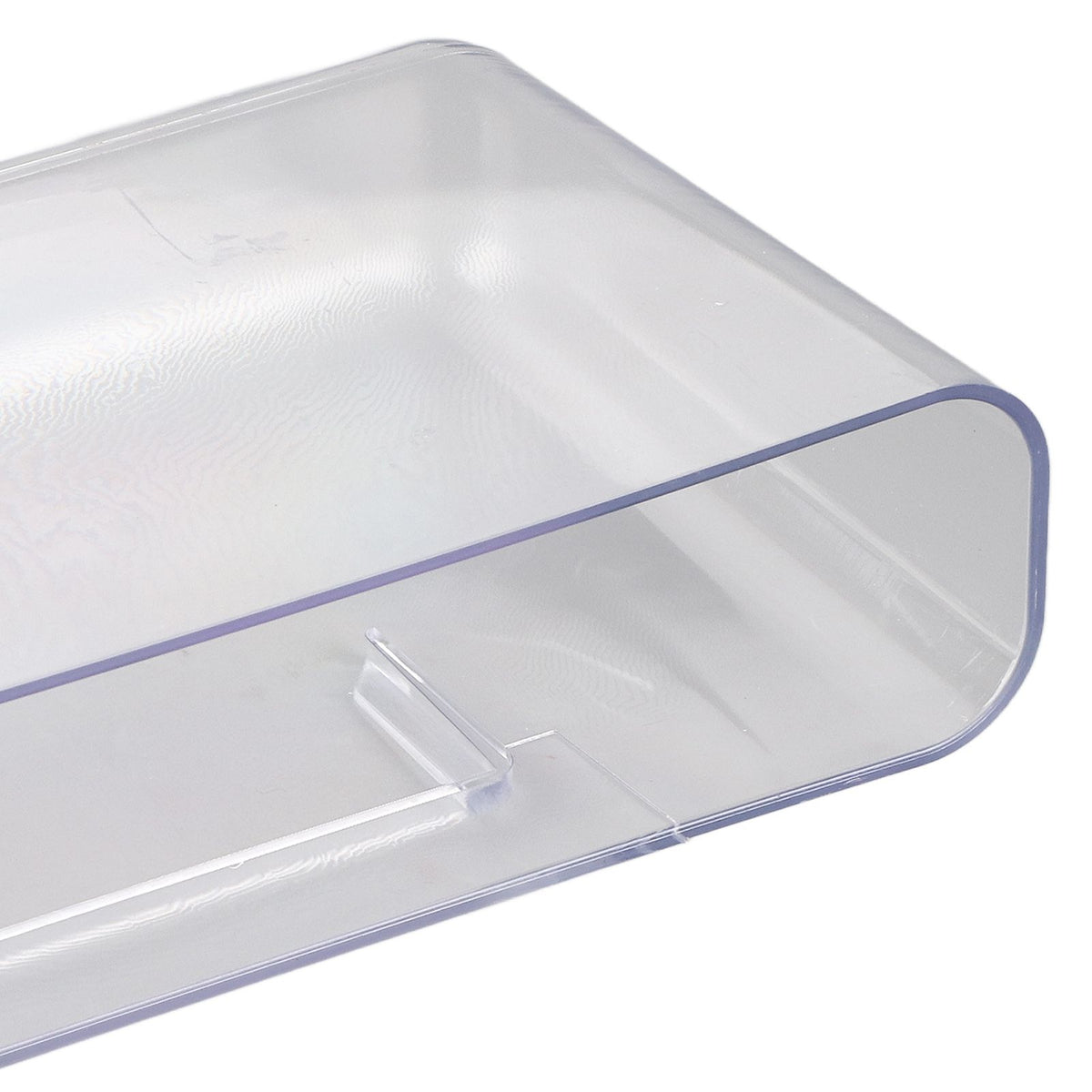 Adhesive Storage Bin Transparent Plastic Wall Mounted Floating Storage Holder Desk Organizer for Bedroom Bathroom L