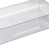 Adhesive Storage Bin Transparent Plastic Wall Mounted Floating Storage Holder Desk Organizer for Bedroom Bathroom L