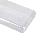 Adhesive Storage Bin Transparent Plastic Wall Mounted Floating Storage Holder Desk Organizer for Bedroom Bathroom L