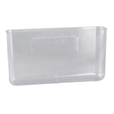 Adhesive Storage Bin Transparent Plastic Wall Mounted Floating Storage Holder Desk Organizer for Bedroom Bathroom L