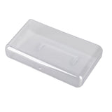 Adhesive Storage Bin Transparent Plastic Wall Mounted Floating Storage Holder Desk Organizer for Bedroom Bathroom L