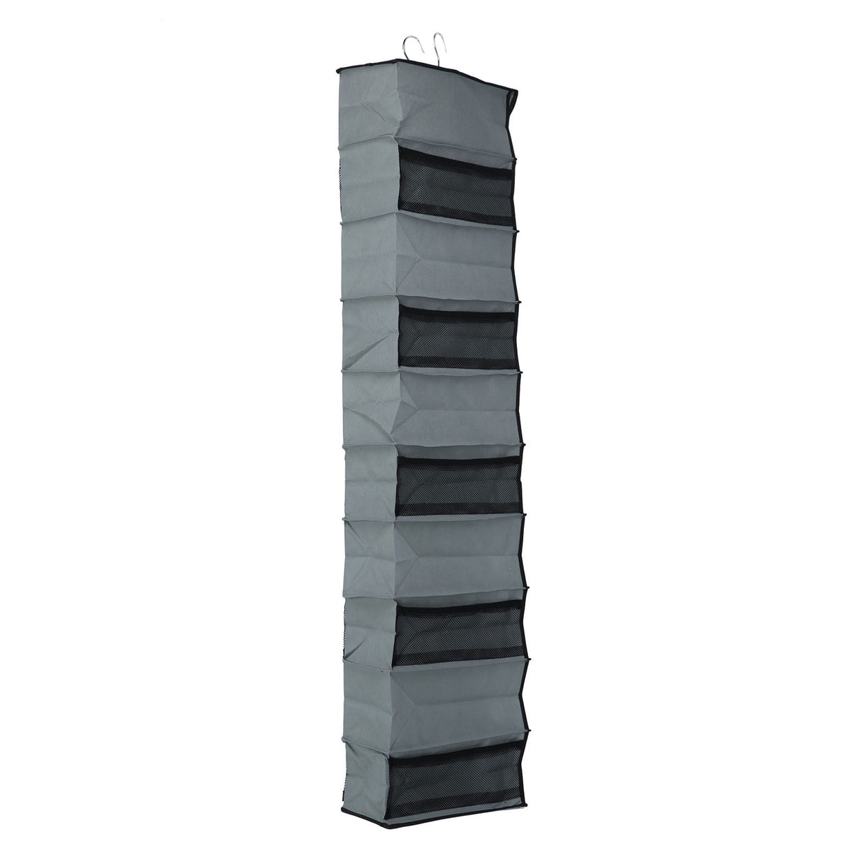 10 Layers Wardrobe Hanging Storage Bag Strong Load Bearing Multilayer Hanging Storage Bag for Shoes Hat Underwear