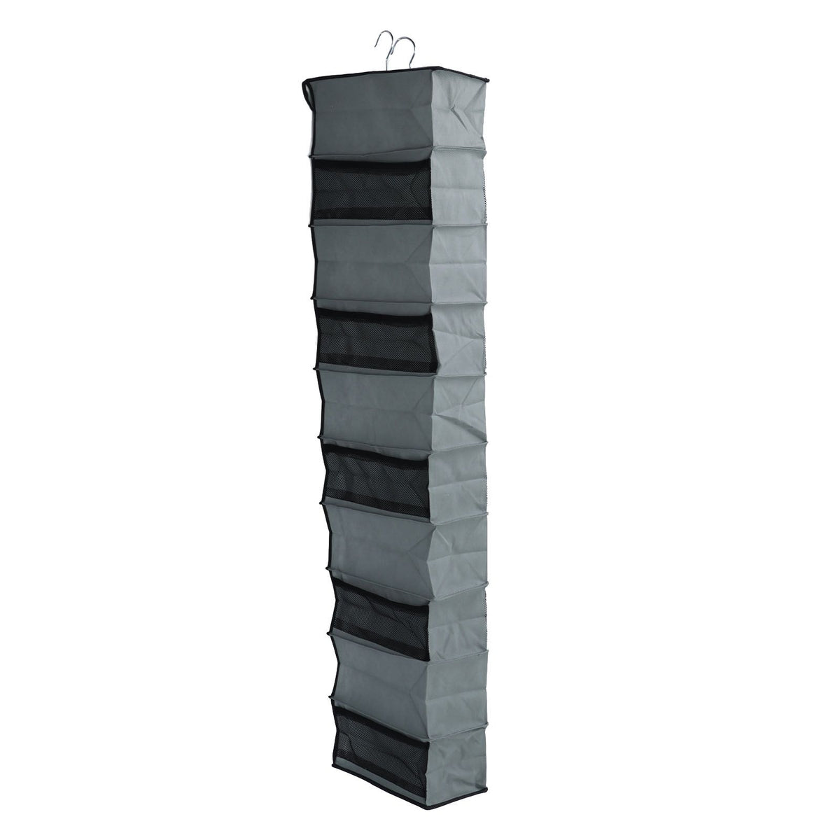 10 Layers Wardrobe Hanging Storage Bag Strong Load Bearing Multilayer Hanging Storage Bag for Shoes Hat Underwear
