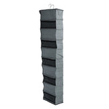 10 Layers Wardrobe Hanging Storage Bag Strong Load Bearing Multilayer Hanging Storage Bag for Shoes Hat Underwear