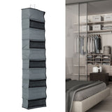 10 Layers Wardrobe Hanging Storage Bag Strong Load Bearing Multilayer Hanging Storage Bag for Shoes Hat Underwear - Extra Image