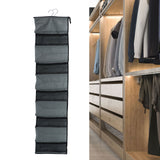 10 Layers Wardrobe Hanging Storage Bag Strong Load Bearing Multilayer Hanging Storage Bag for Shoes Hat Underwear - Extra Image