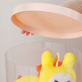Doll Storage Bucket Transparent Rotatable PVC 26cm Stuffed Animal Storage Bucket for Home 50cm / 19.7in - Extra Image
