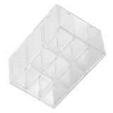 Grid Storage Box Dustproof Transparent Plastic Container Organizer for Jewelry Necklace DIY Art Craft 9 Compartments - Extra Image
