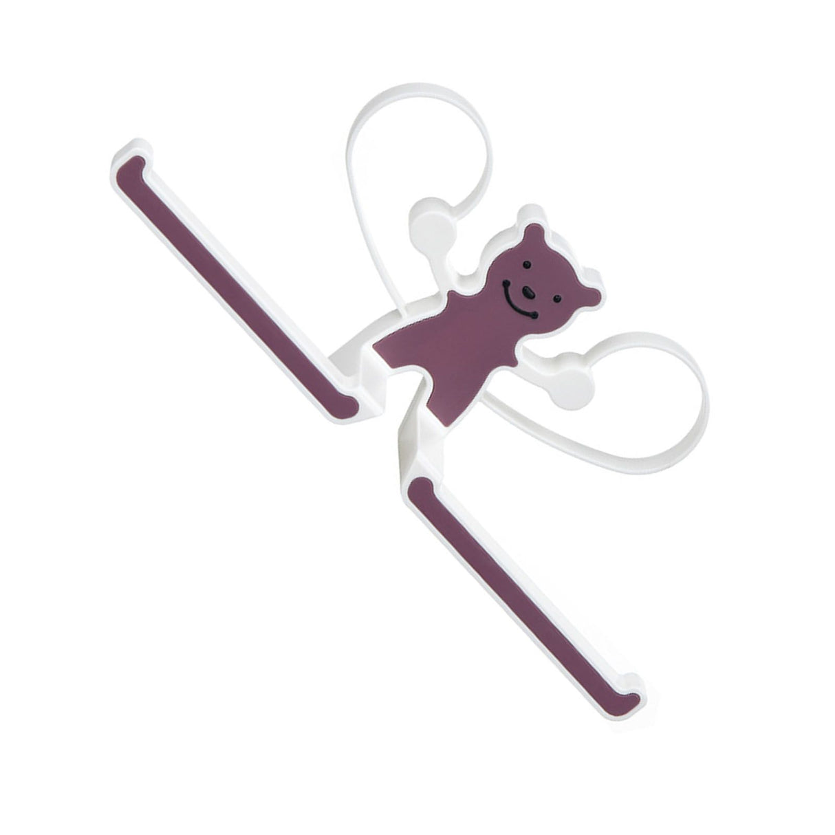 Storage Hook Rack Multipurpose Strong Bearing Capacity Waterproof Punch Free Towel Rack Holder for Home Purple
