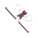 Storage Hook Rack Multipurpose Strong Bearing Capacity Waterproof Punch Free Towel Rack Holder for Home Purple - Front View
