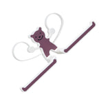 Storage Hook Rack Multipurpose Strong Bearing Capacity Waterproof Punch Free Towel Rack Holder for Home Purple