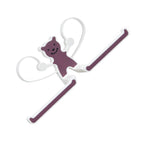 Storage Hook Rack Multipurpose Strong Bearing Capacity Waterproof Punch Free Towel Rack Holder for Home Purple