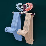 Storage Hook Rack Multipurpose Strong Bearing Capacity Waterproof Punch Free Towel Rack Holder for Home Purple