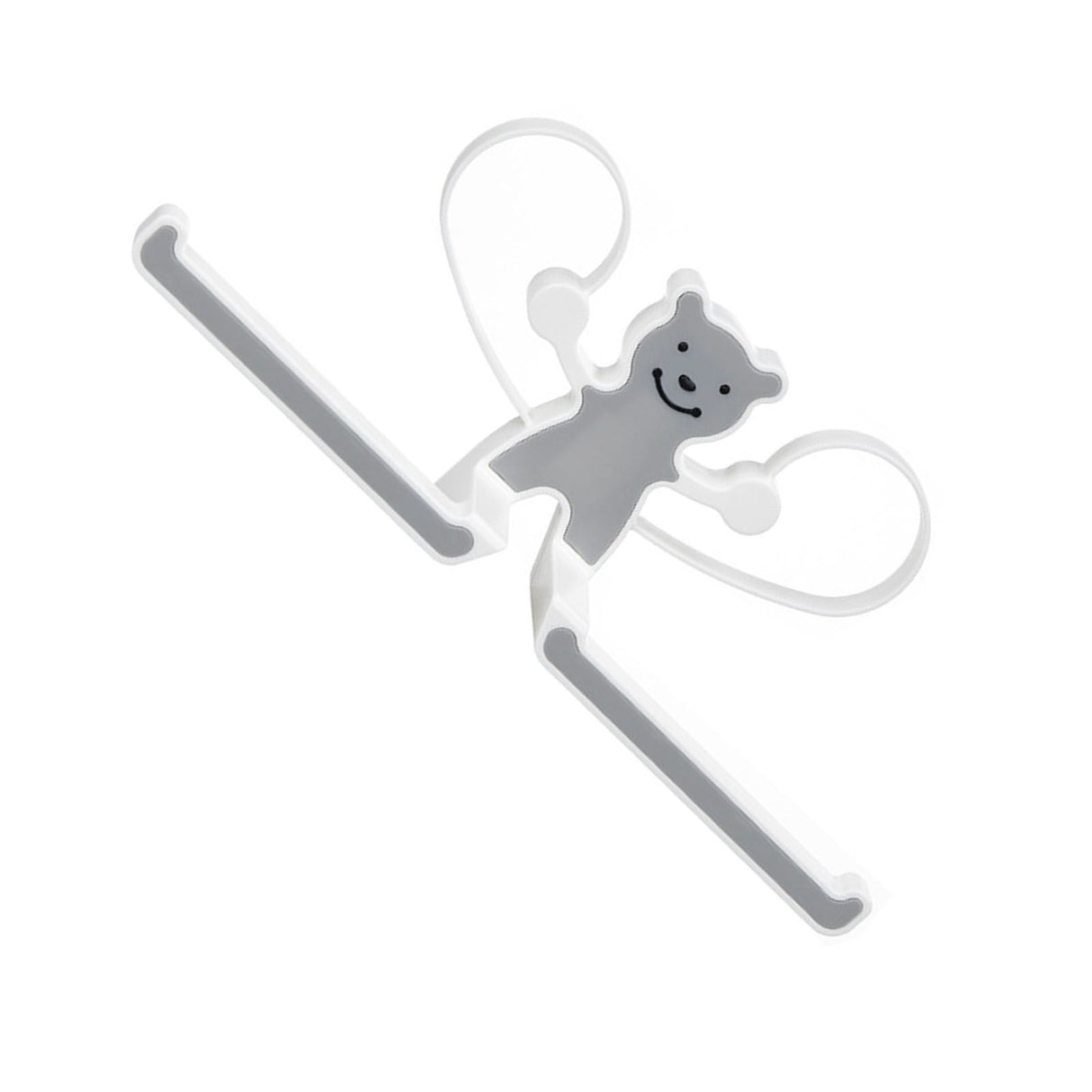 Storage Hook Rack Multipurpose Strong Bearing Capacity Waterproof Punch Free Towel Rack Holder for Home Grey
