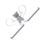 Storage Hook Rack Multipurpose Strong Bearing Capacity Waterproof Punch Free Towel Rack Holder for Home Grey