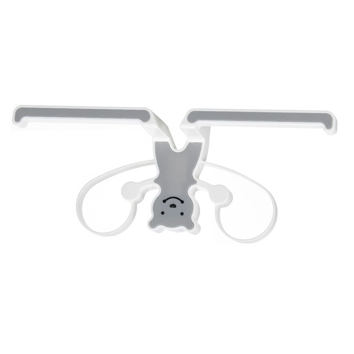 Storage Hook Rack Multipurpose Strong Bearing Capacity Waterproof Punch Free Towel Rack Holder for Home Grey