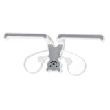 Storage Hook Rack Multipurpose Strong Bearing Capacity Waterproof Punch Free Towel Rack Holder for Home Grey - Top-Down View