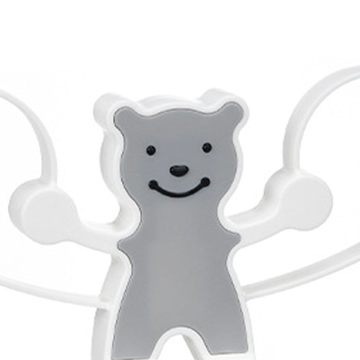 Storage Hook Rack Multipurpose Strong Bearing Capacity Waterproof Punch Free Towel Rack Holder for Home Grey