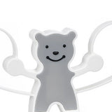 Storage Hook Rack Multipurpose Strong Bearing Capacity Waterproof Punch Free Towel Rack Holder for Home Grey
