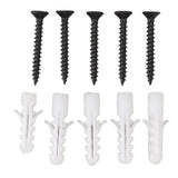 Wall Mount Clothes Rack Floating Iron Pipe Coat Hat Rack Multifunctional Clothing Hanger Black