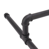 Wall Mount Clothes Rack Floating Iron Pipe Coat Hat Rack Multifunctional Clothing Hanger Black - Extra Image