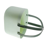 Portable Shower Basket with Ventilation Holes Large Capacity Plastic Portable Storage Basket with Handles for Bathroom Green - Front View