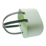 Portable Shower Basket with Ventilation Holes Large Capacity Plastic Portable Storage Basket with Handles for Bathroom Green - Top-Down View