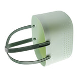 Portable Shower Basket with Ventilation Holes Large Capacity Plastic Portable Storage Basket with Handles for Bathroom Green - Close-Up Angle