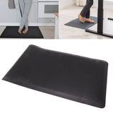 Kitchen Mat Waterproof Oilproof Floor Mat Rug 44x70cm Home Decoration Black for Office Hotel