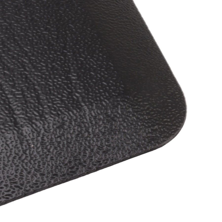 Kitchen Mat Waterproof Oilproof Floor Mat Rug 44x70cm Home Decoration Black for Office Hotel
