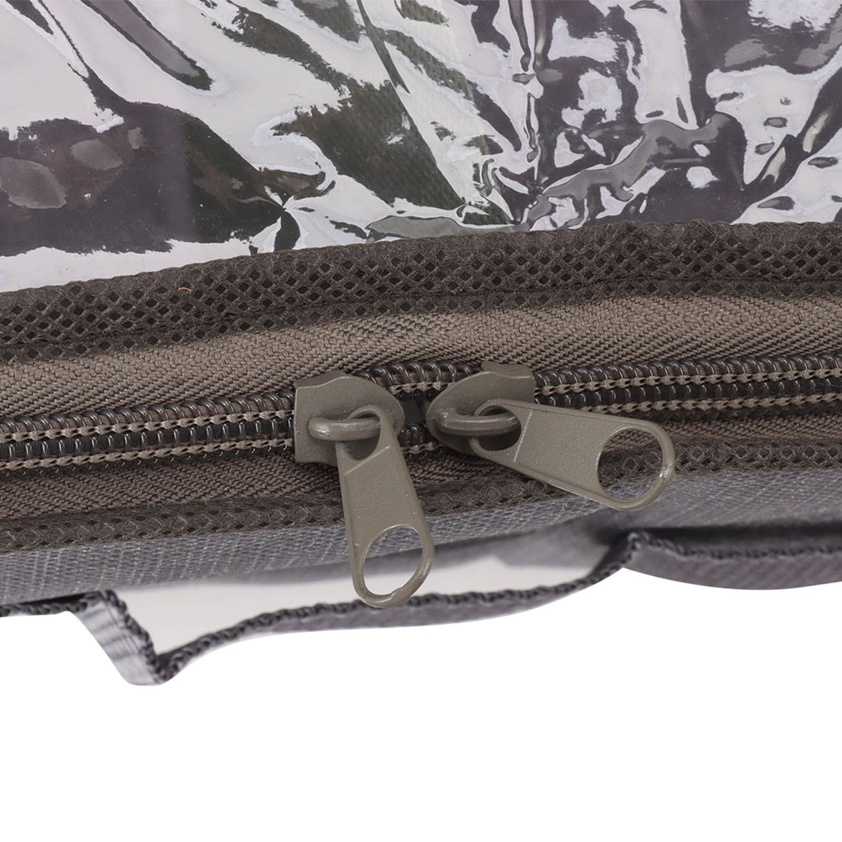 Under Bed Shoe Storage Organizer Drawer Foldable Fabric Container Box Closet with Cover Clear Window Gray Brushed