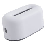 Nordic Ins Plastic Tissue Box Simple Paper Holder Dispenser Home Storage Case for Home Dormitory Bedroom Coffee Table Restaurant Warm White - Front View