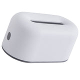 Nordic Ins Plastic Tissue Box Simple Paper Holder Dispenser Home Storage Case for Home Dormitory Bedroom Coffee Table Restaurant Warm White - Side View