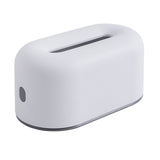 Nordic Ins Plastic Tissue Box Simple Paper Holder Dispenser Home Storage Case for Home Dormitory Bedroom Coffee Table Restaurant Warm White - Top-Down View
