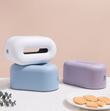 Nordic Ins Plastic Tissue Box Simple Paper Holder Dispenser Home Storage Case for Home Dormitory Bedroom Coffee Table Restaurant Sky Blue
