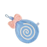 Cute Kids Hand Towel Thickened Soft Coral Velvet Absorbent Hand Towel with Hanging Loop for Bathroom Kitchen Blue