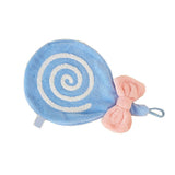 Cute Kids Hand Towel Thickened Soft Coral Velvet Absorbent Hand Towel with Hanging Loop for Bathroom Kitchen Blue