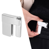 Pants Waist Shrink Clip Buckle Durable Multi Function Belt Clip Buckle for Daily Life Silver