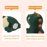 Dinosaur Piggy Bank Cute Cartoon Money Save Box Fall Resistance Money Coin Bank Desktop Decoration Boys Girls Gift Small Green