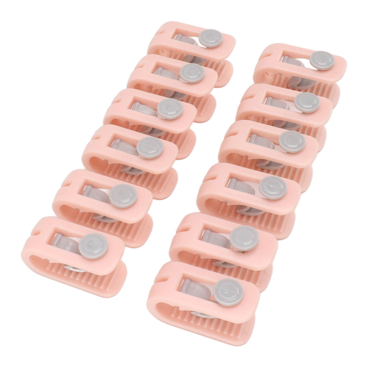 12pcs Bed Sheet Clips Prevent Slip Needleless Safe 180 Degree Closure Universal Quilt Cover Fastener for Home Pink