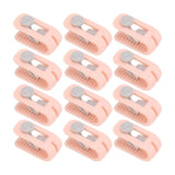12pcs Bed Sheet Clips Prevent Slip Needleless Safe 180 Degree Closure Universal Quilt Cover Fastener for Home Pink